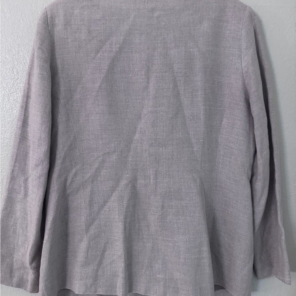 Style &co beige Women's Gray Jacket size 14 used - Picture 4 of 6